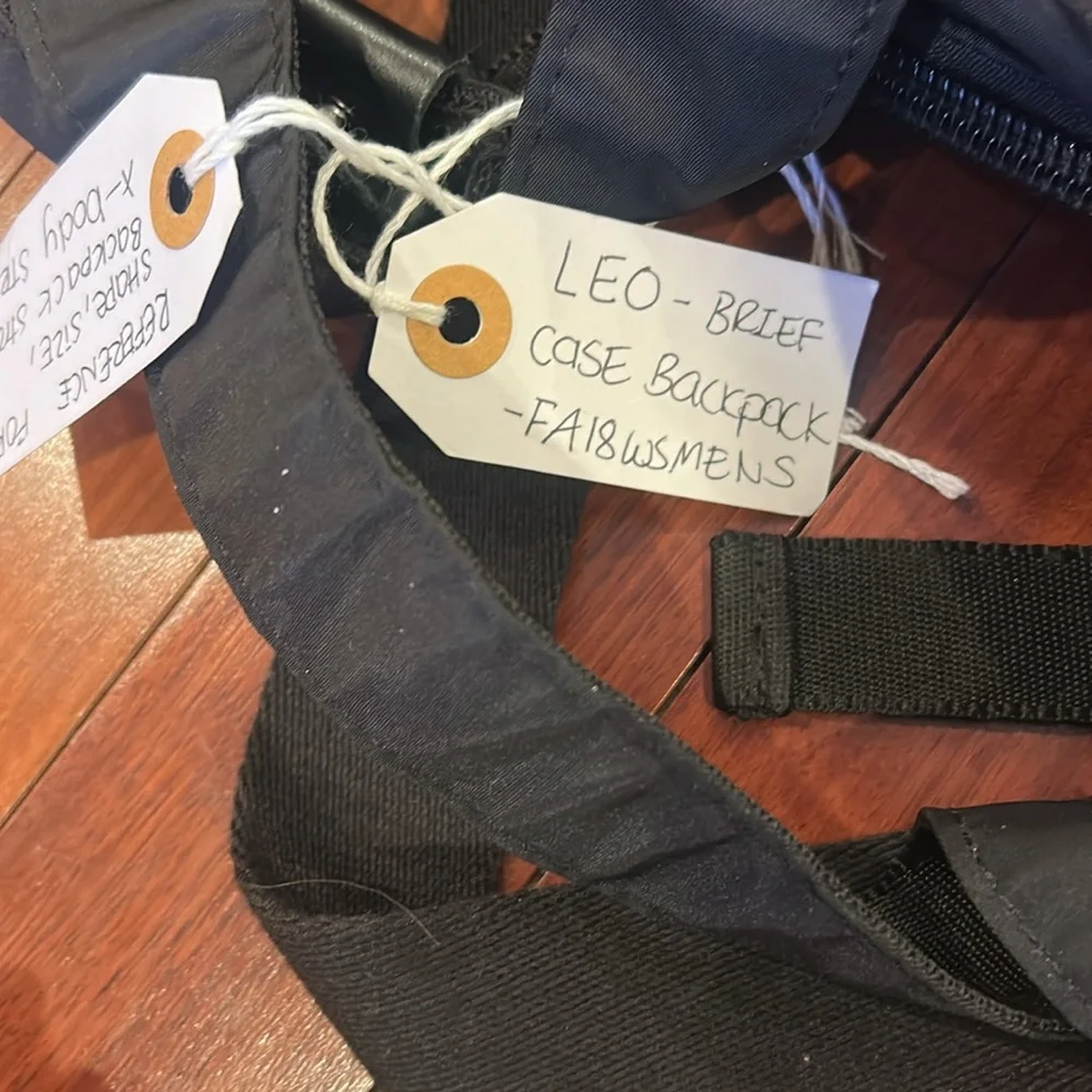 Hem Tokyo Black Nylon Men's canvas, briefcase, and backpack in one